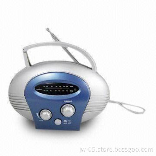 Dynamo AM/FM Radio with 1 Piece LED Bright Torch, Siren and Clip-up/Cranking Handle